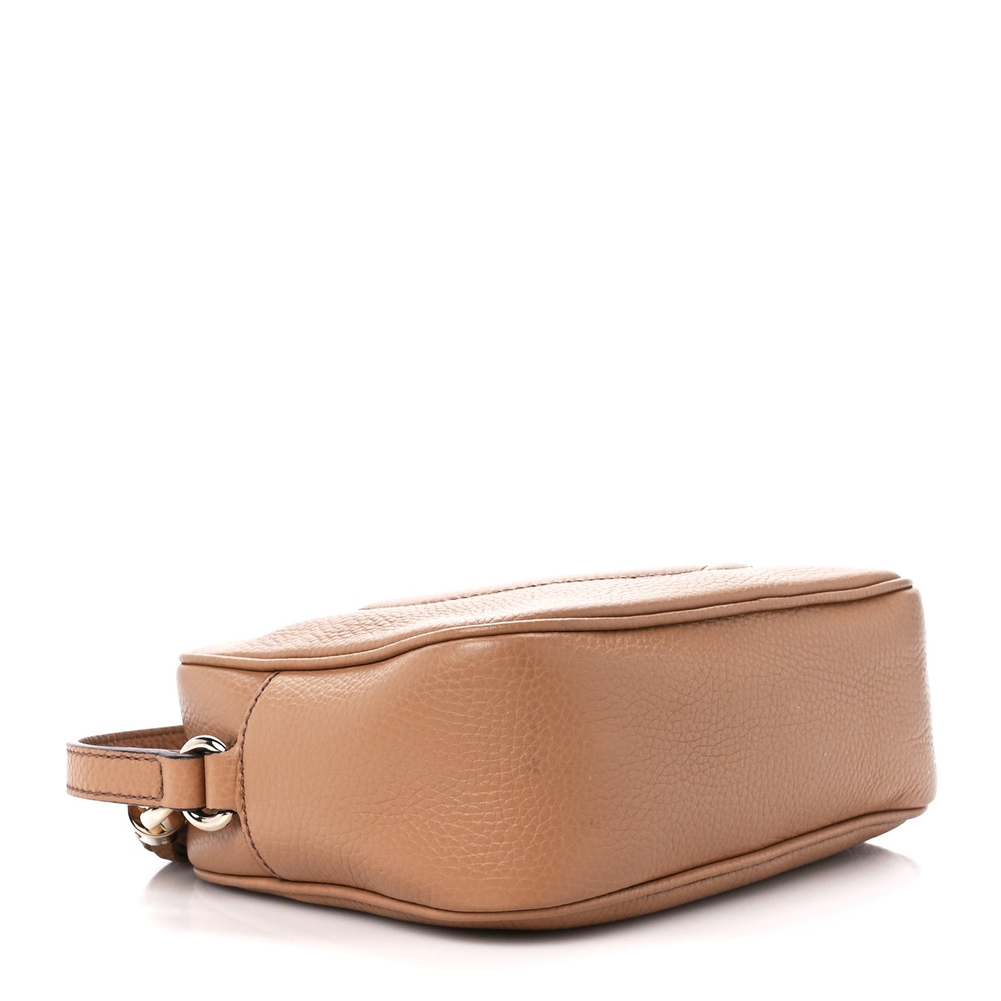 Pebbled Calfskin Small Soho Disco Bag Camelia