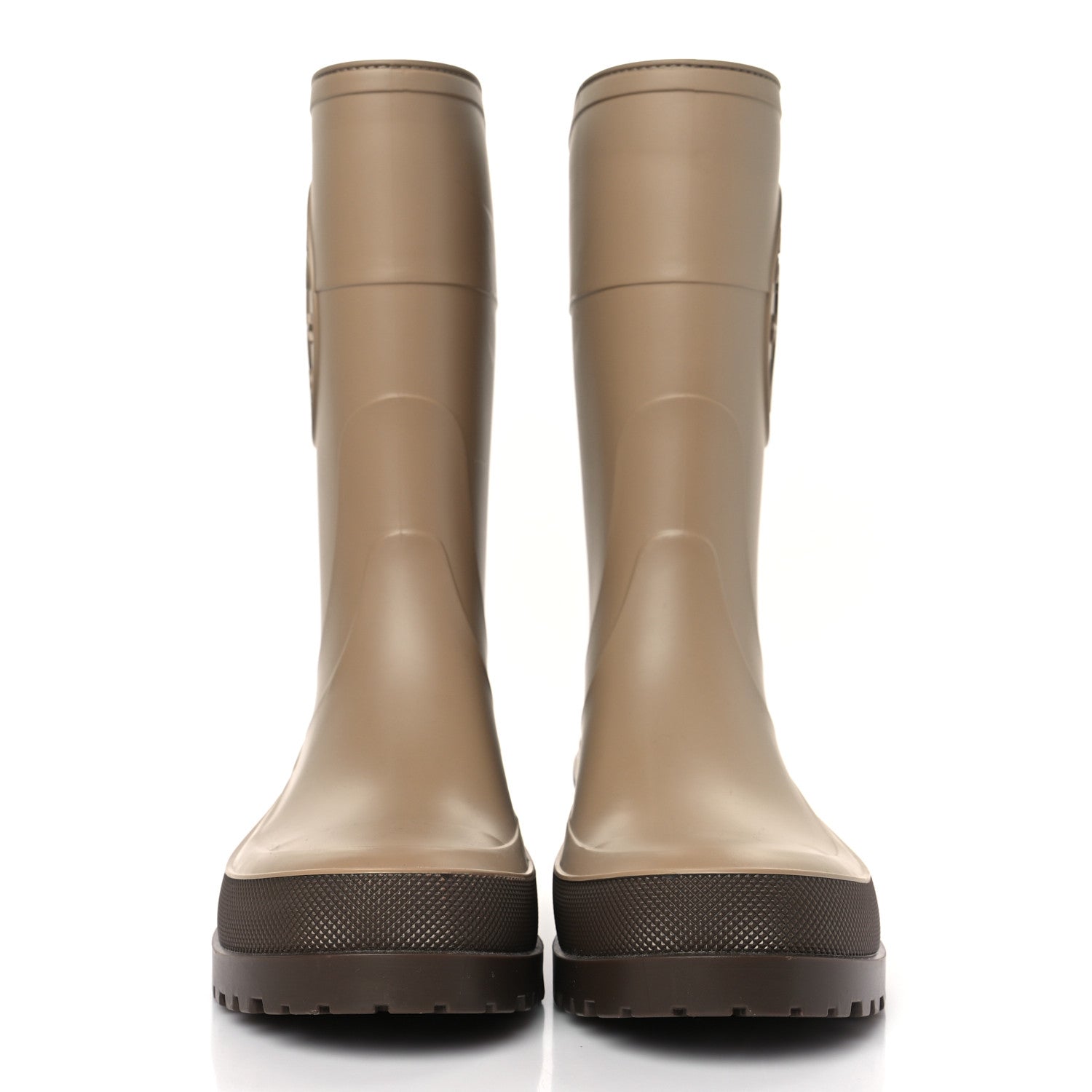 Christian Dior Rubber Diorunion Rain Boots Dark 40 Nut 2 of 8