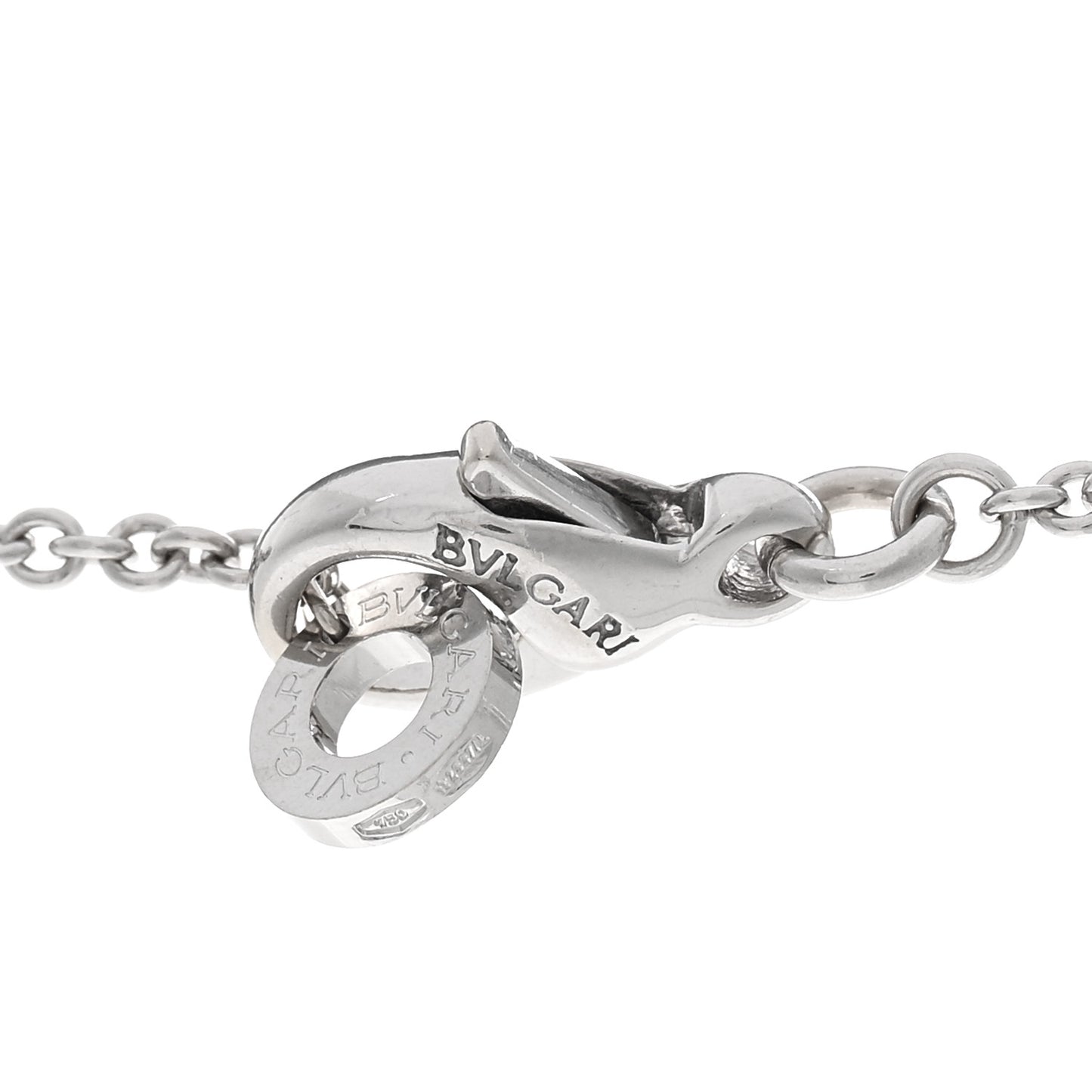 18K White Gold B.Zero1 Drop Necklace