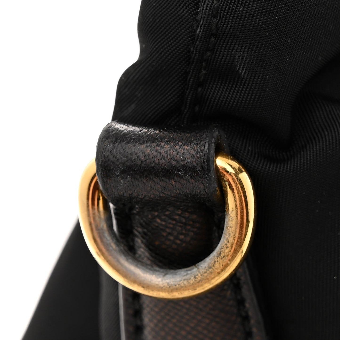 Tessuto Nylon Saffiano Tote Black
