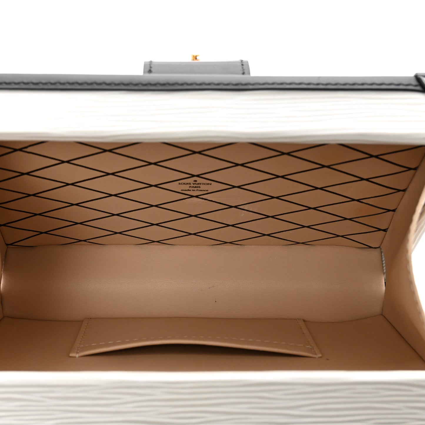 Epi Petite Malle White Black