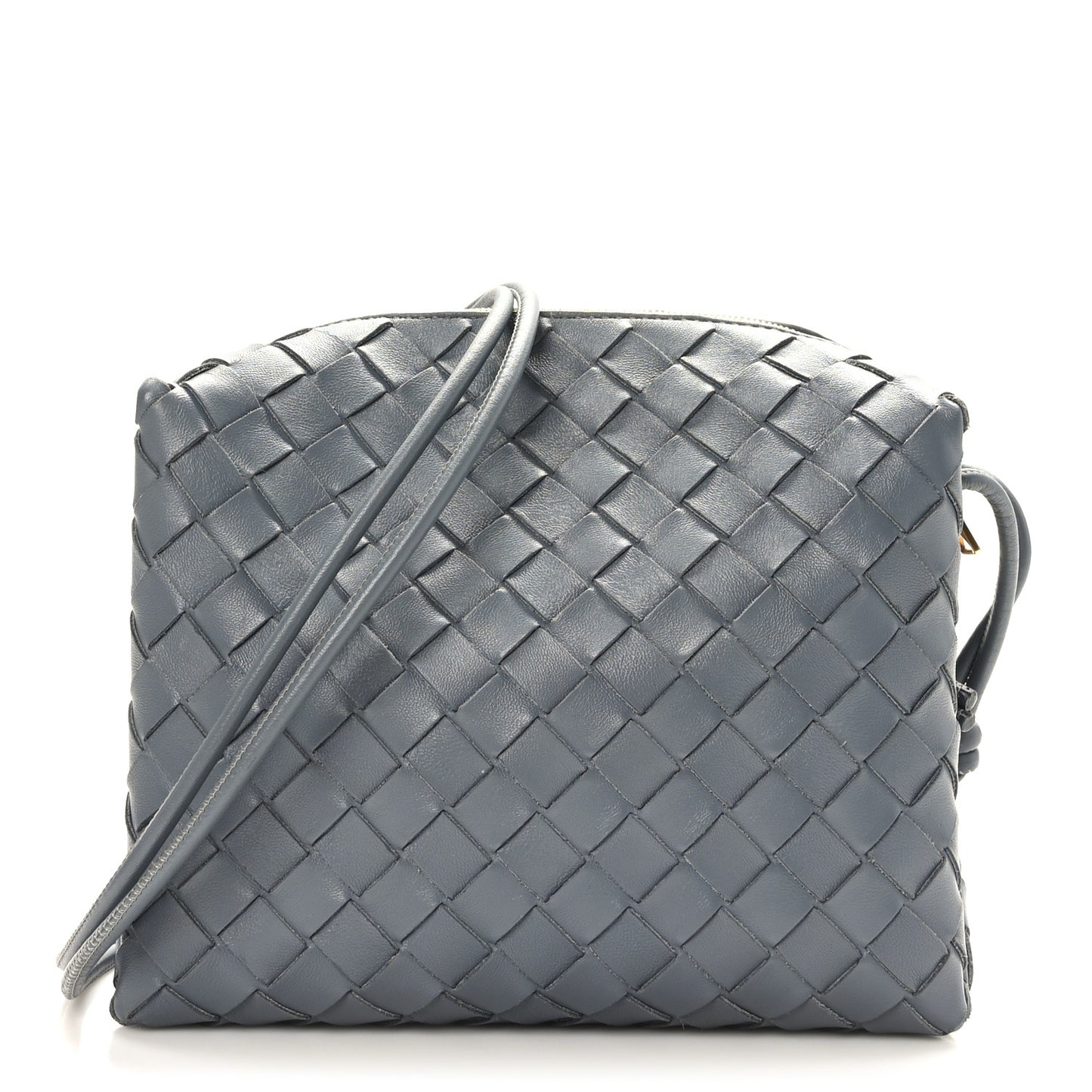 Nappa Intrecciato Small Loop Camera Bag Thunder
