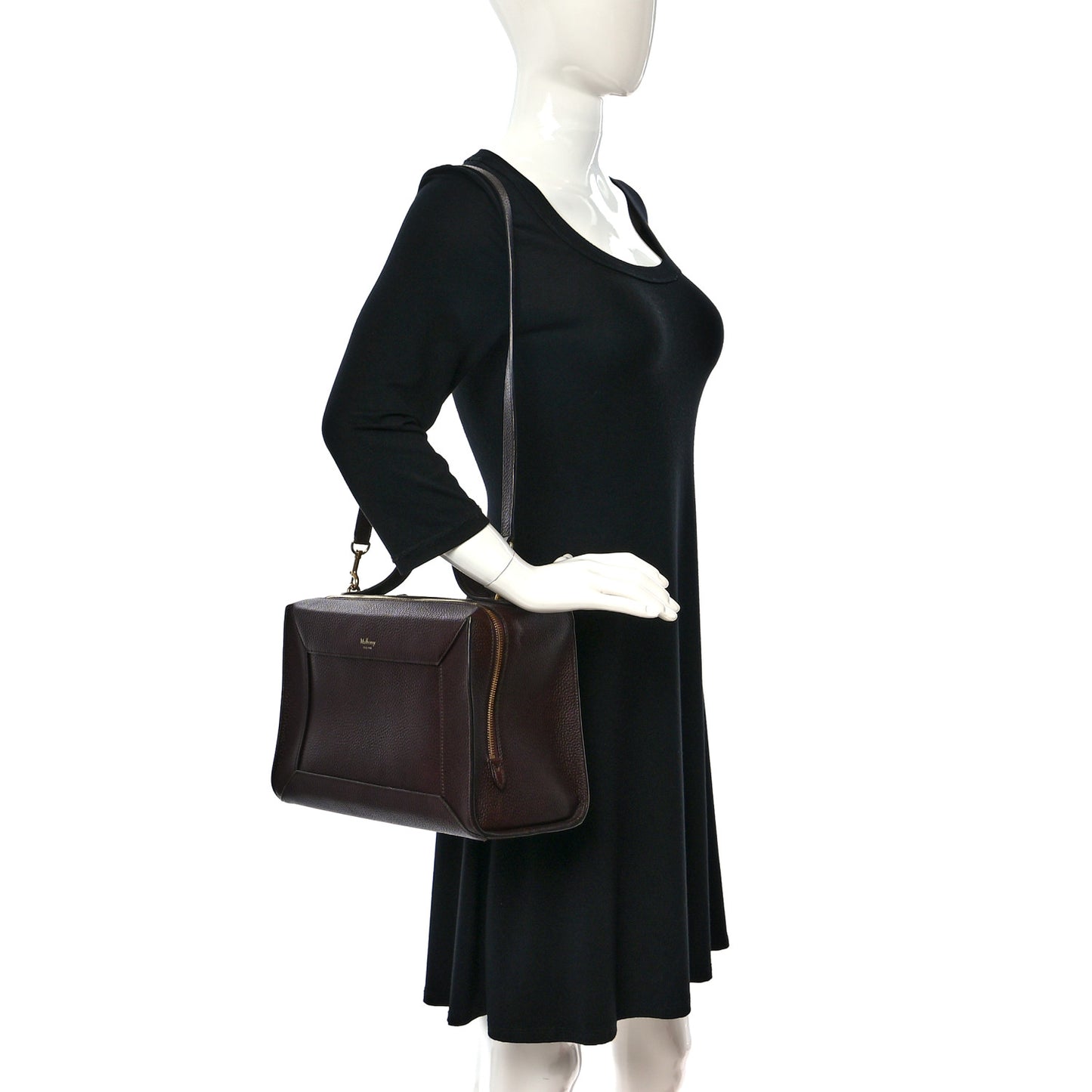 Small Classic Grain Calfskin Hopton Oxblood