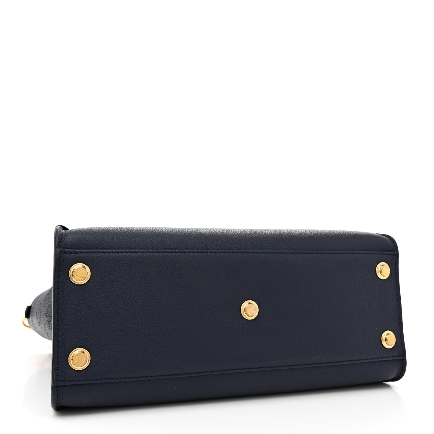 Calfskin Mahina Braided On My Side MM Navy