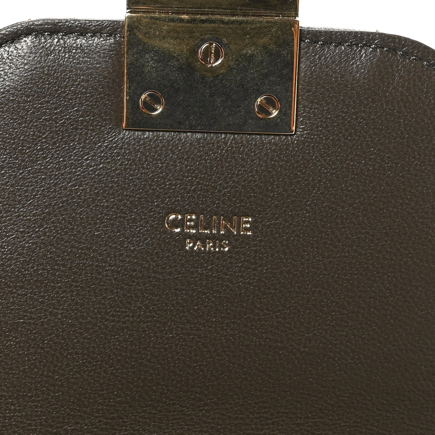 Calfskin Quilted Medium C Bag Khaki