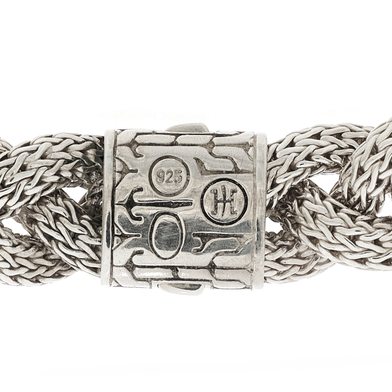 Sterling Silver Medium Braided Classic Chain Bracelet
