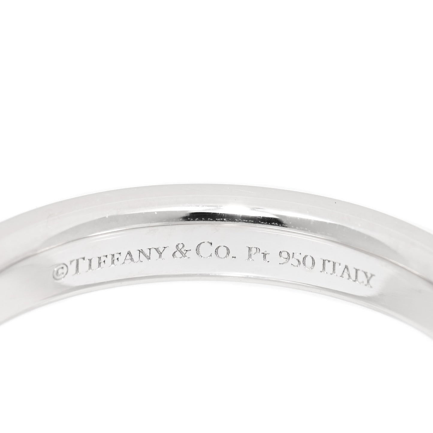 Platinum Logo Band Ring 50 5.5