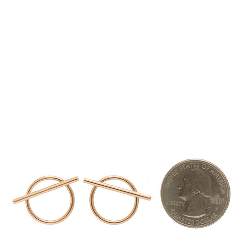 18K Rose Gold MM Echappee Earrings
