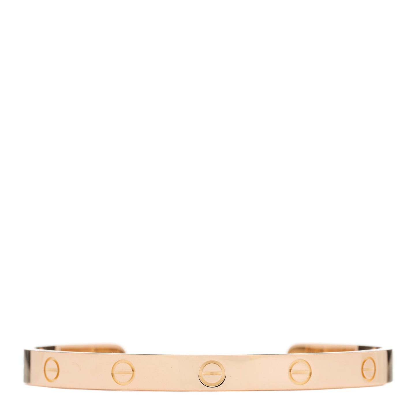 18K Pink Gold LOVE Cuff Bracelet 19