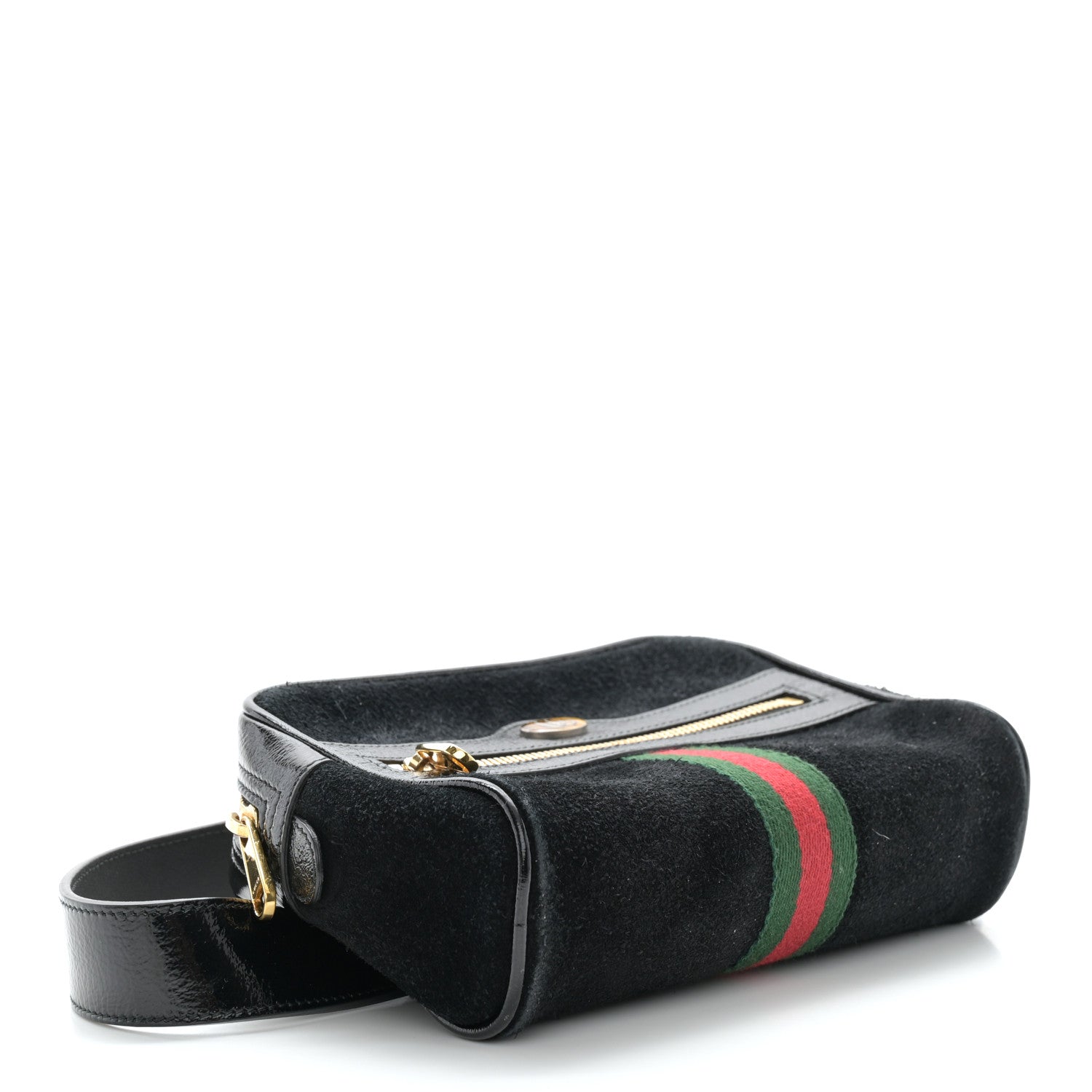 Gucci Suede Small Ophidia Belt Bag 65 26 Black 4 of 10
