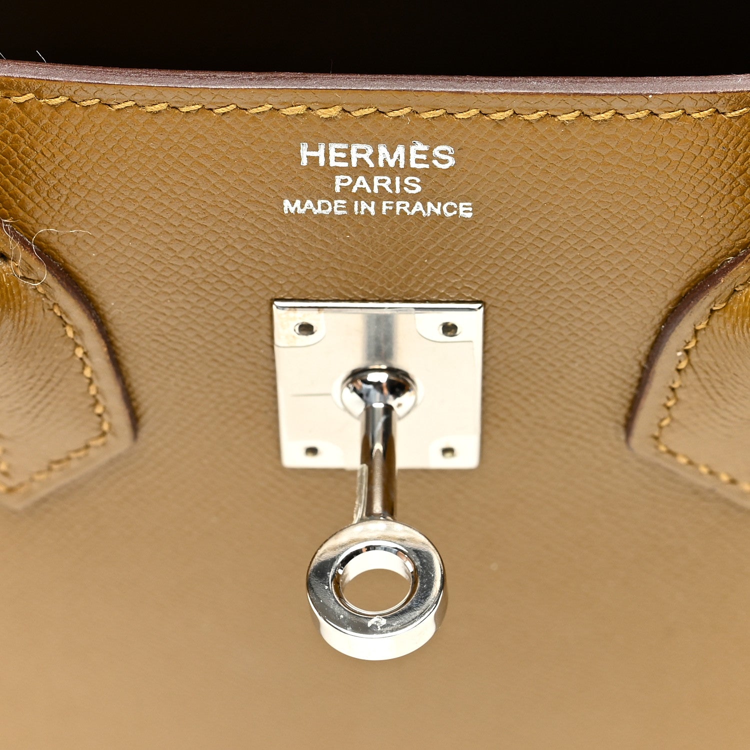 Hermes Madame Calfskin Birkin Sellier 25 Bronze Dore 6 of 10