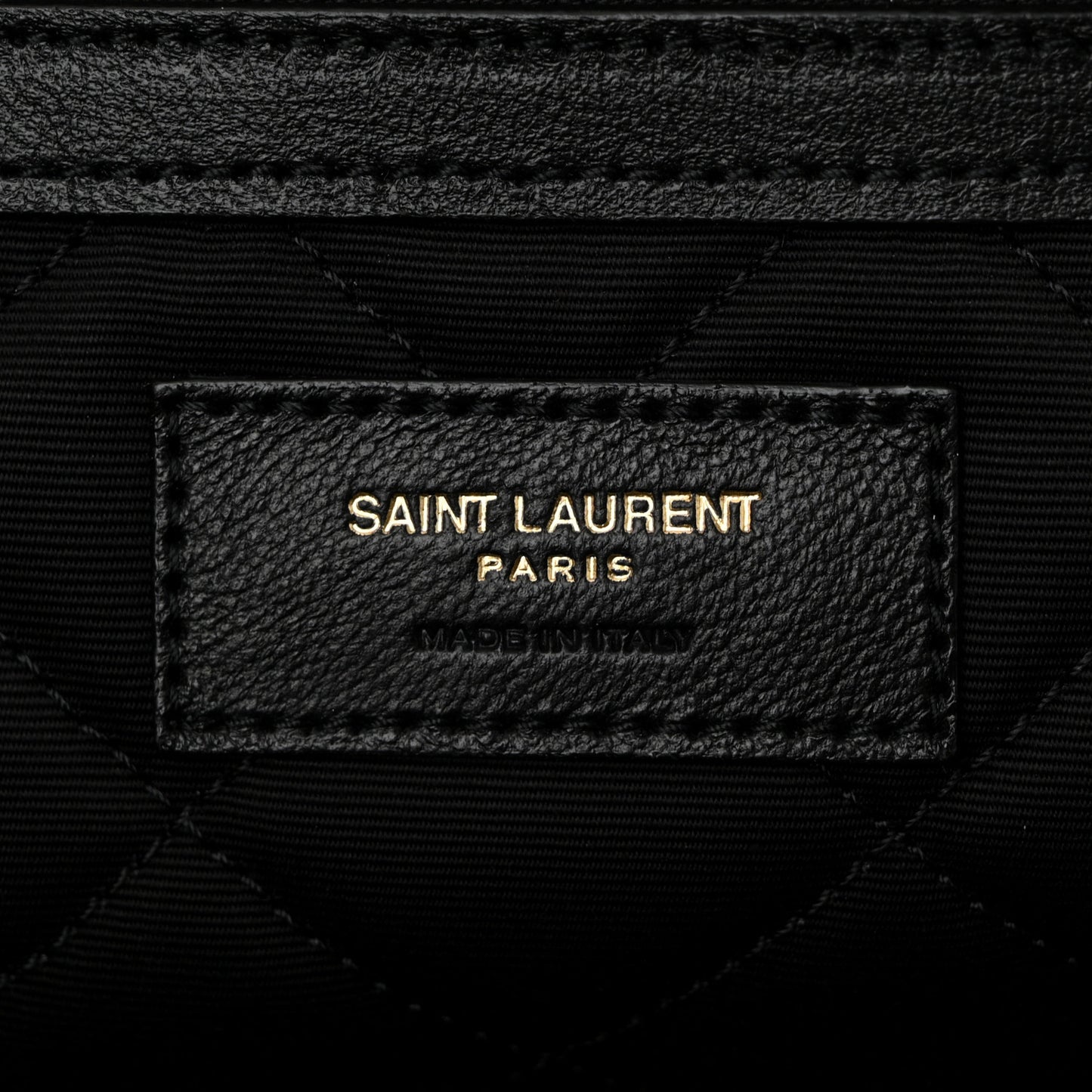 Calfskin Quilted ES Giant Travel Bag Black