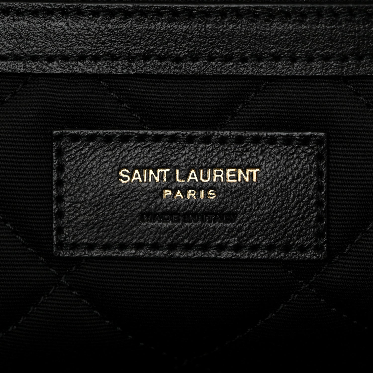 Saint Laurent Calfskin Quilted ES Giant Travel Bag Black 6 of 10