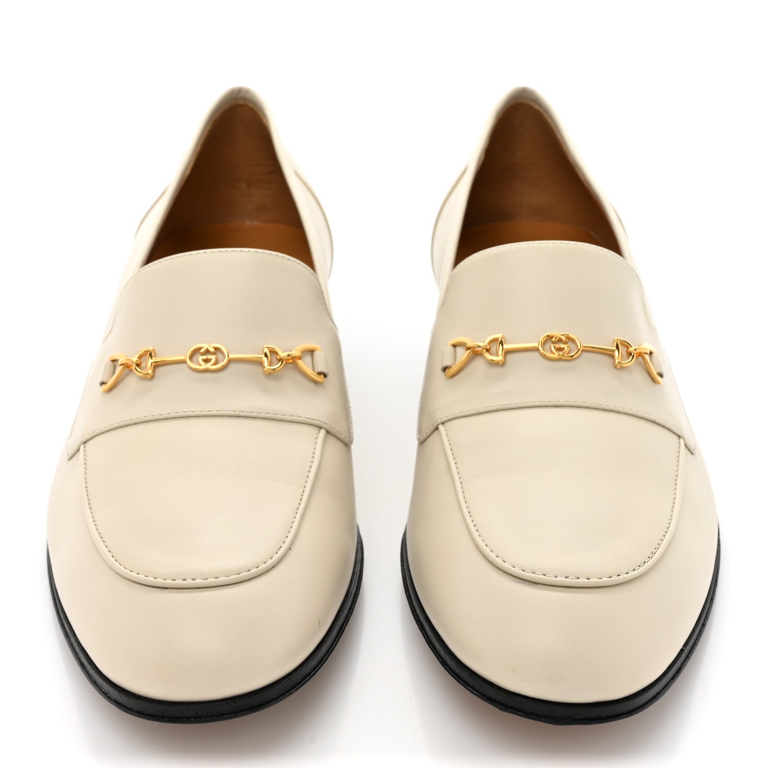 Gucci Jakarta Calfskin Womens Interlocking G Horsebit Loafers 40.5 Mystic White 2 of 12