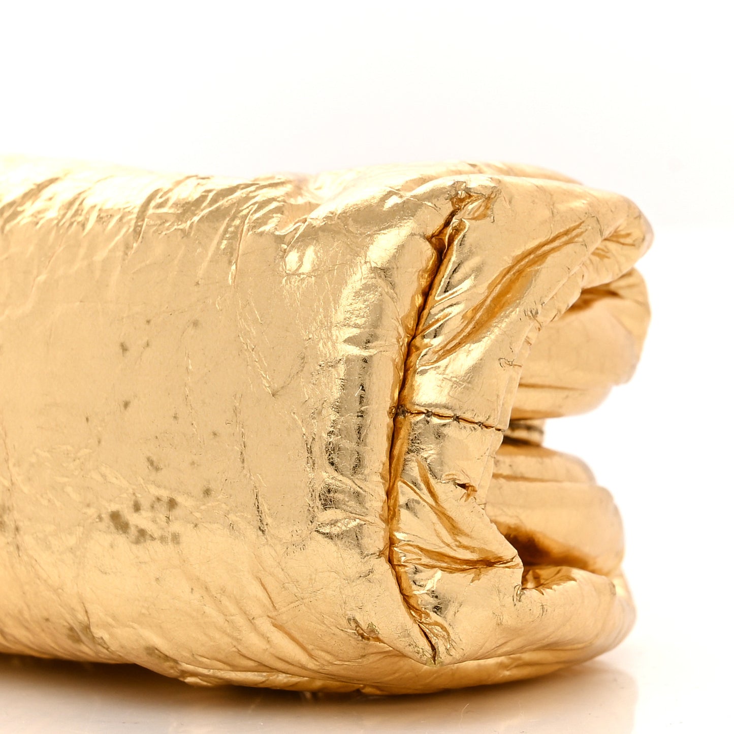 Metallic Crinkled Lambskin The Coin Purse Oro