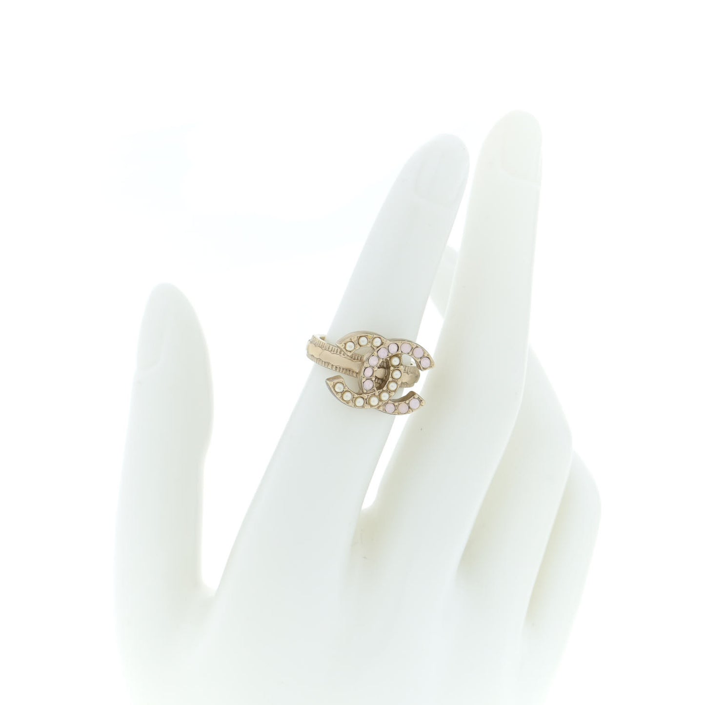 Pearl CC Ring 5.5 Gold Rose Dore