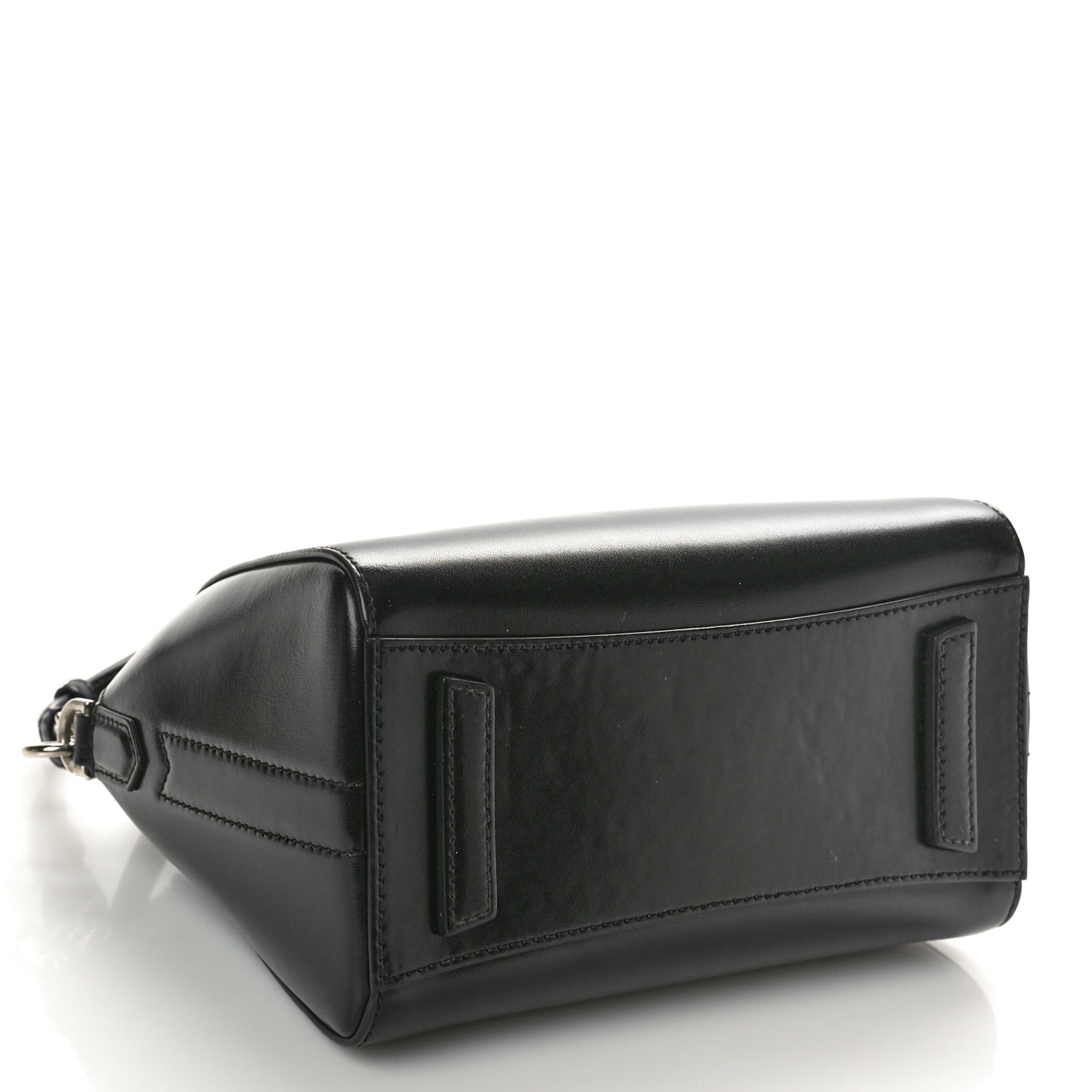 Shiny Lord Calfskin Mini Antigona Black