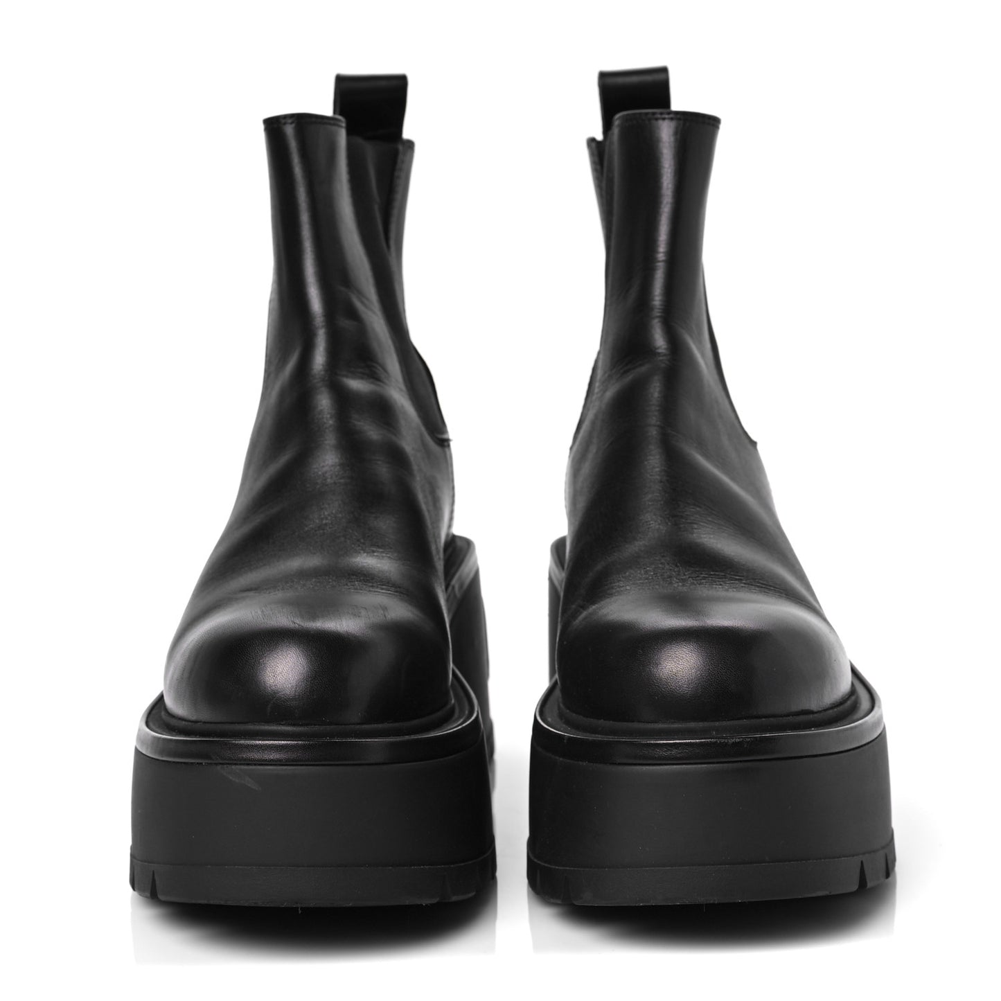 Calfskin VLOGO Uniqueform Chelsea 55/85mm Flatform Ankle Boots 41 Black
