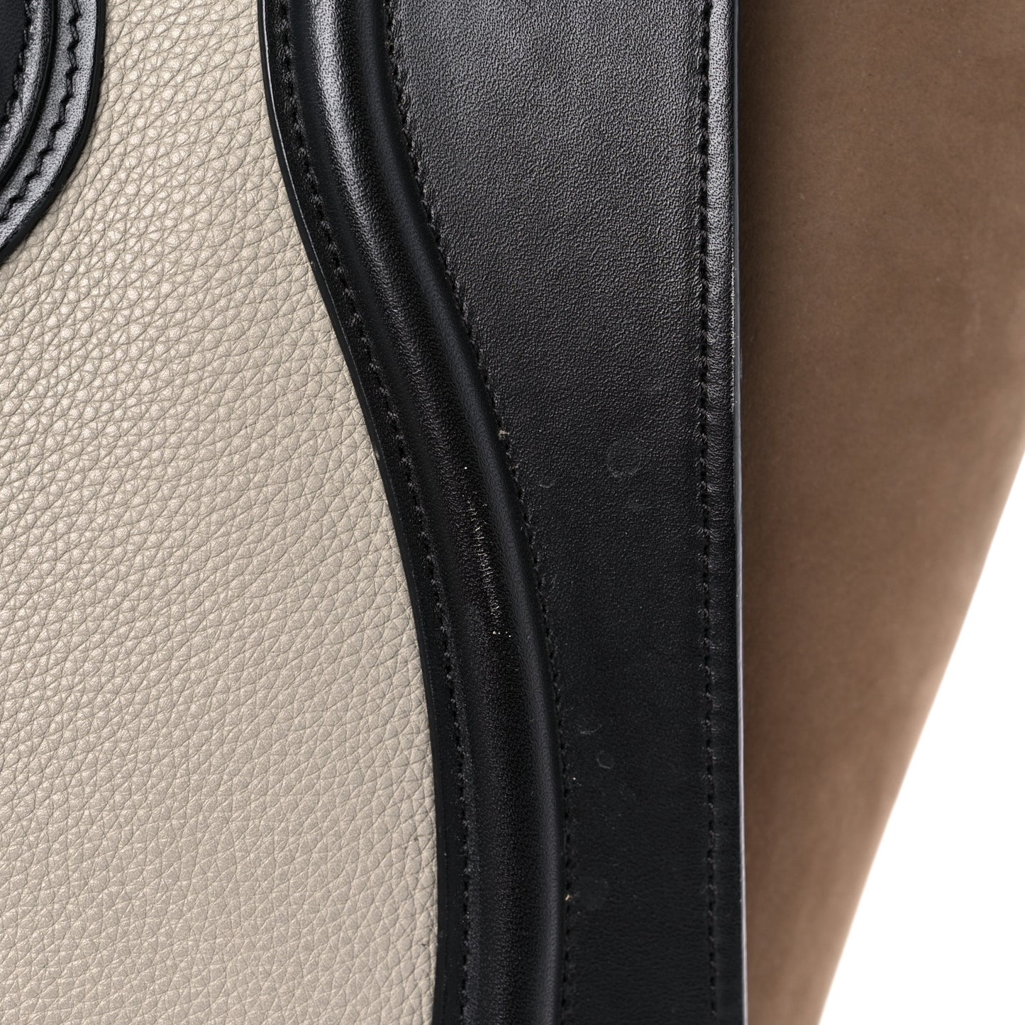 Baby Grained Calfskin Nubuck Mini Tri-Color Luggage Khaki