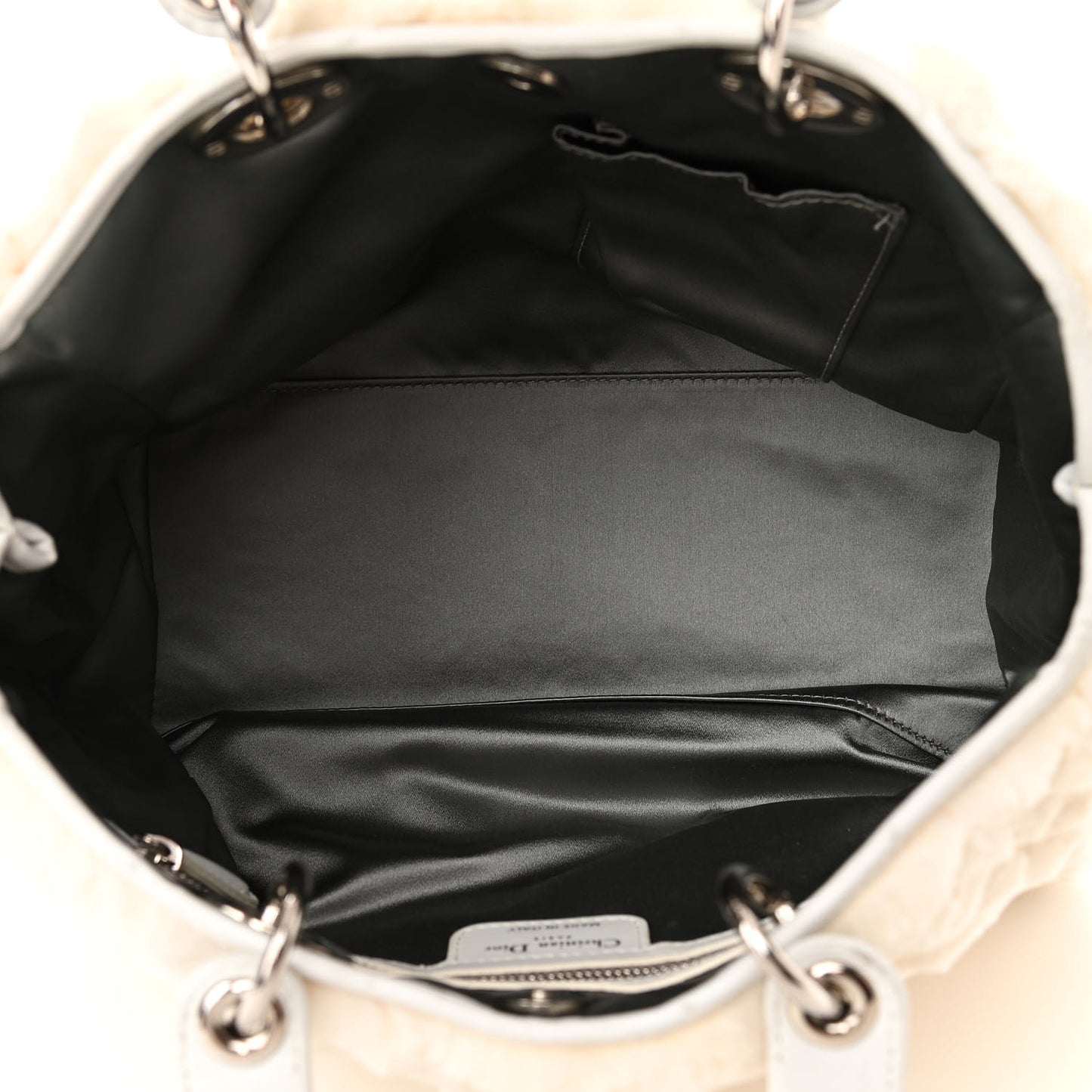 Rabbit Fur Medium Lady Dior Ivory
