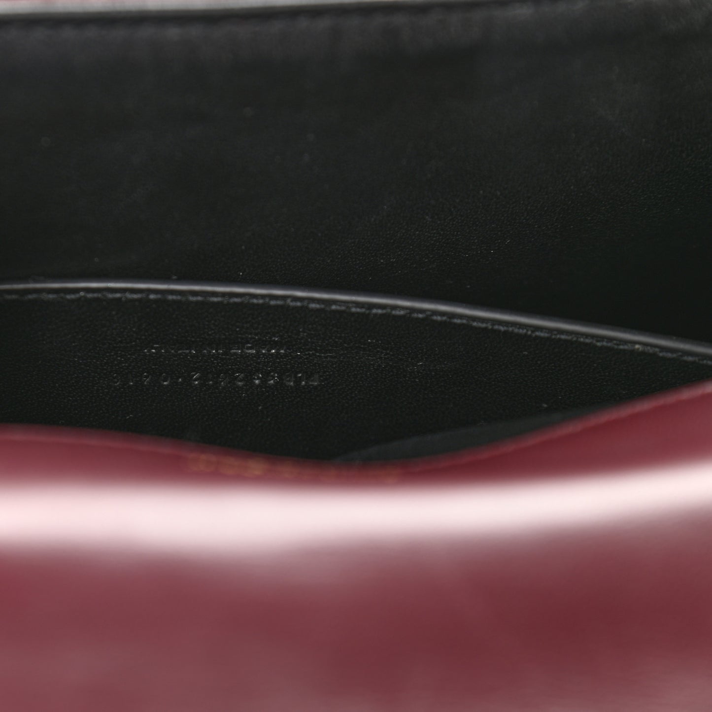 Lambskin Matelasse Monogram Medium Vicky Chain Bag Dark Legion Red