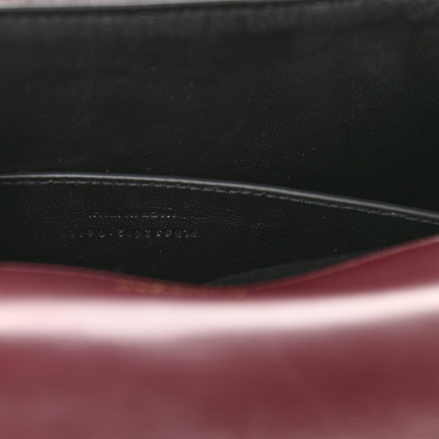 Saint Laurent Lambskin Matelasse Monogram Medium Vicky Chain Bag Dark Legion Red 7 of 12