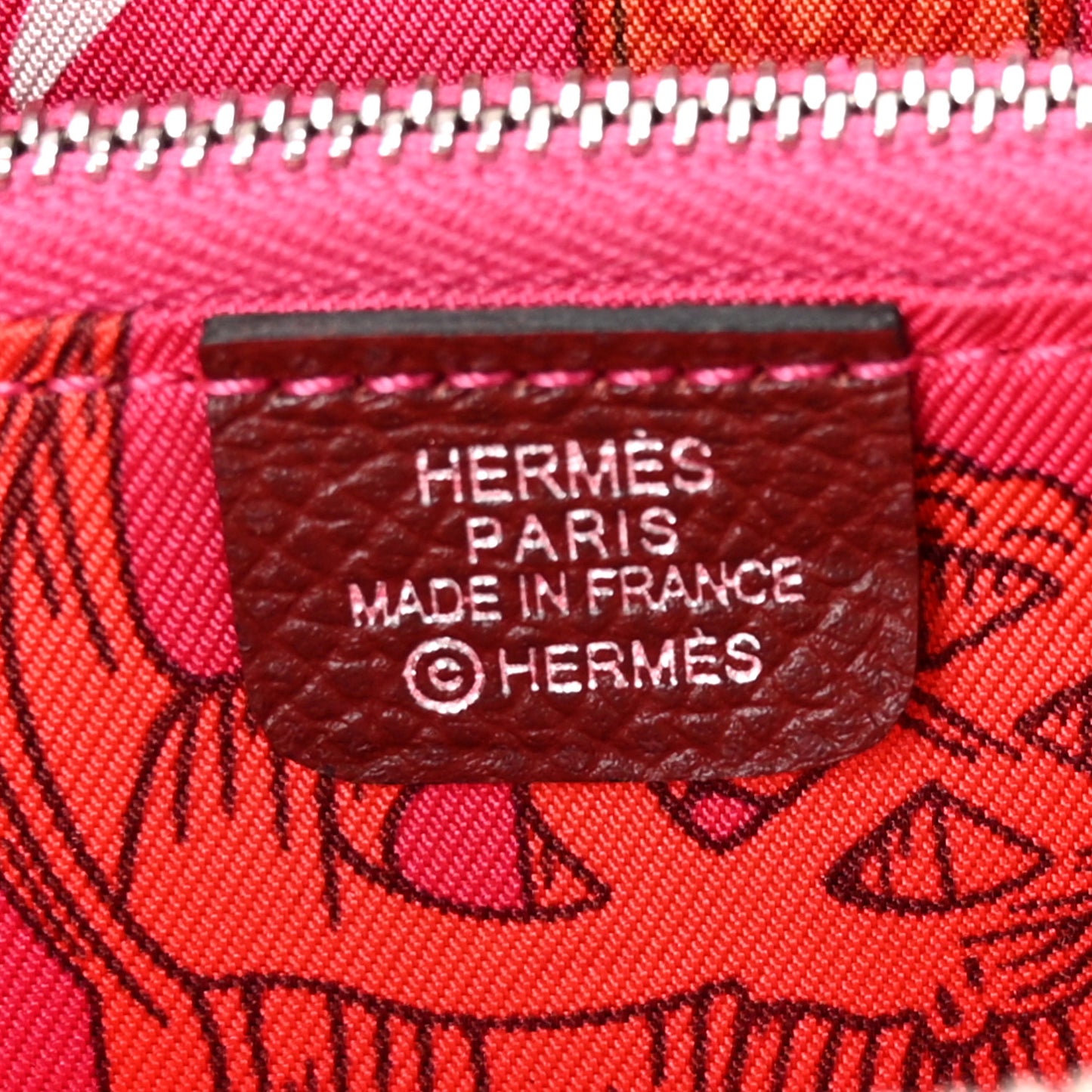 Epsom Silk'In Compact Wallet Bordeaux