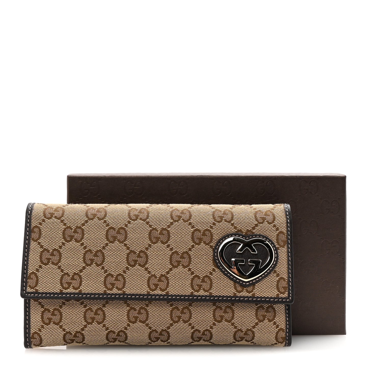 Monogram Lovely Heart Continental Wallet Brown