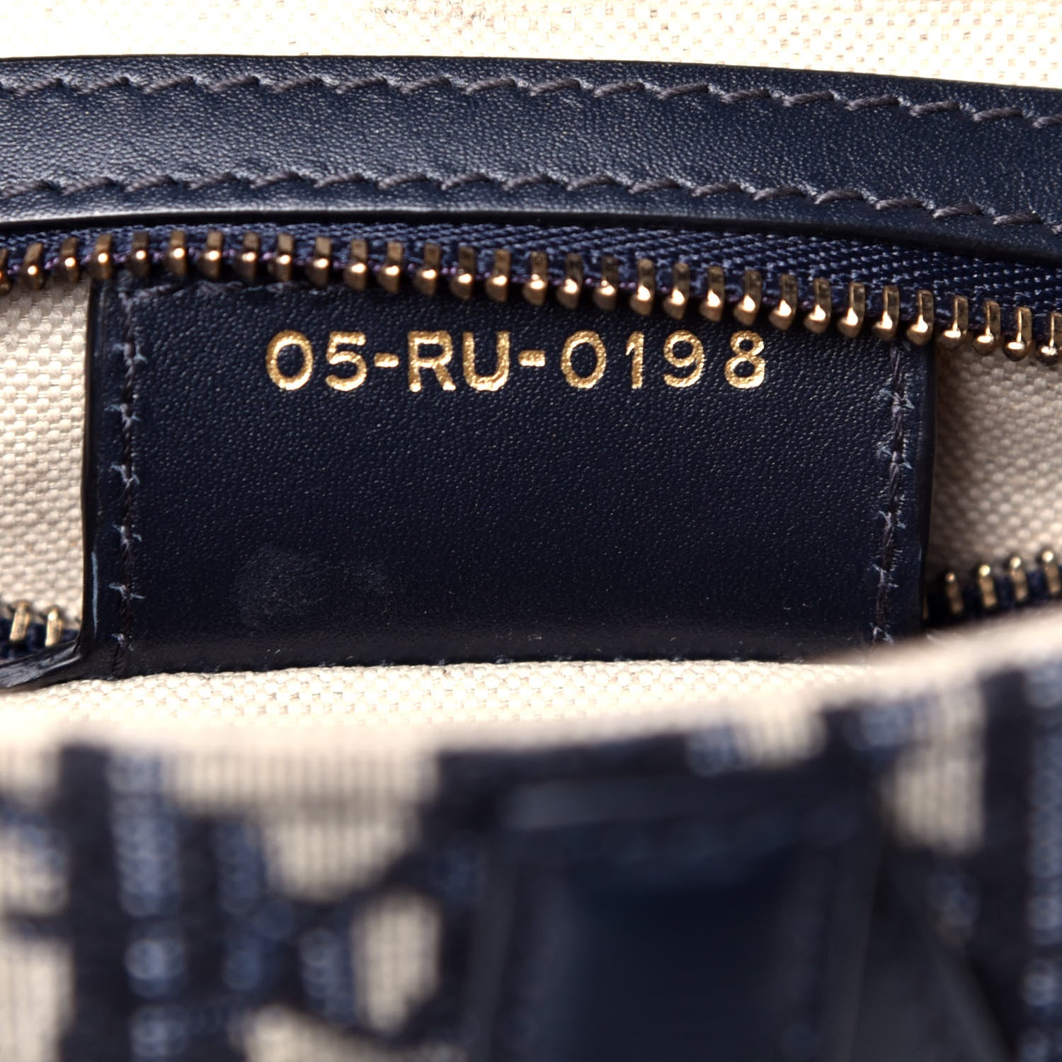 Christian Dior Oblique Saddle Bag Blue 7 of 9