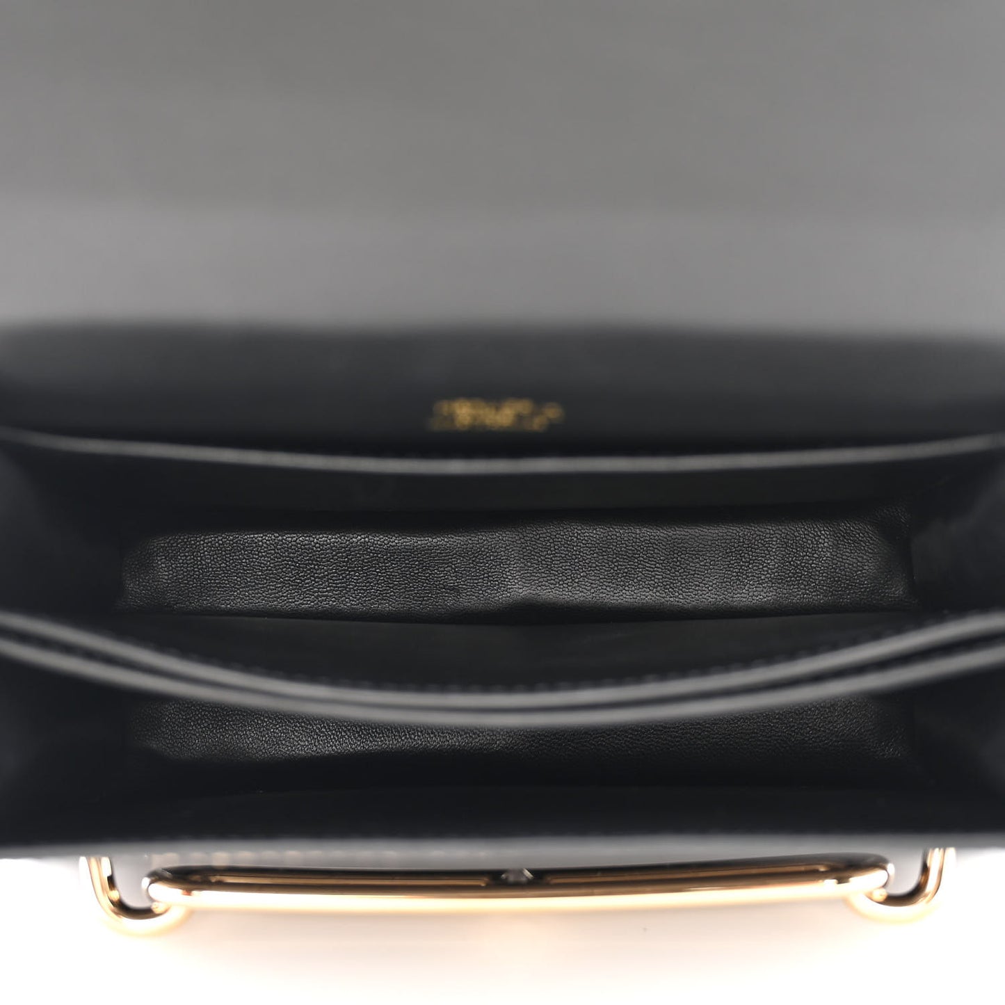 Shiny Alligator Mini Sac Roulis Black