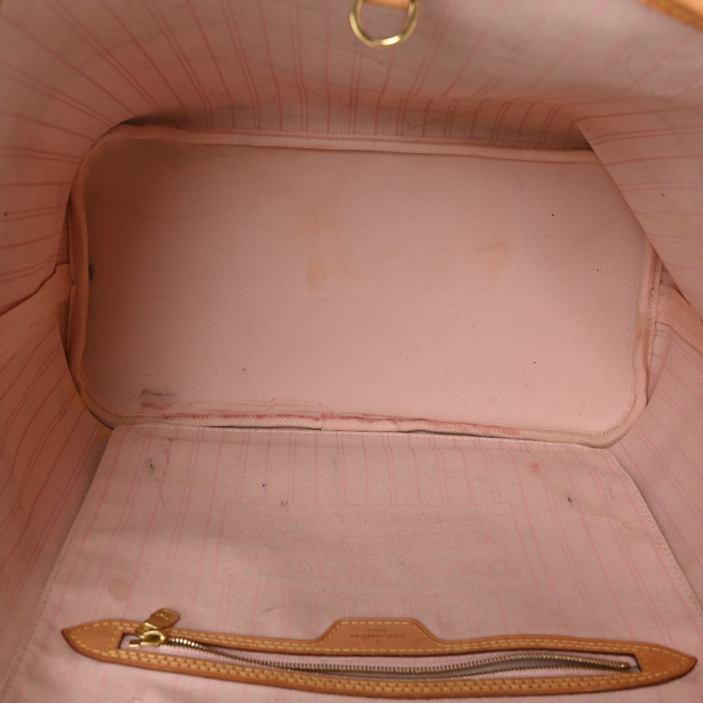 Damier Azur Neo Neverfull MM Rose Ballerine