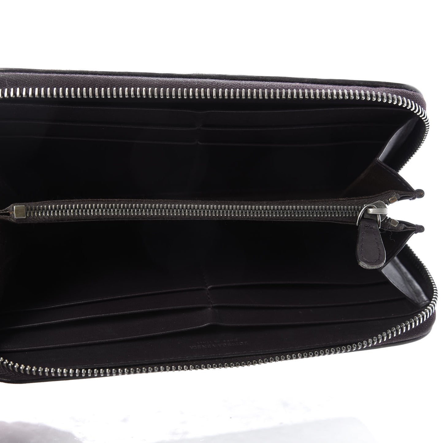Nappa Intrecciato Zip Around Wallet Gladiol