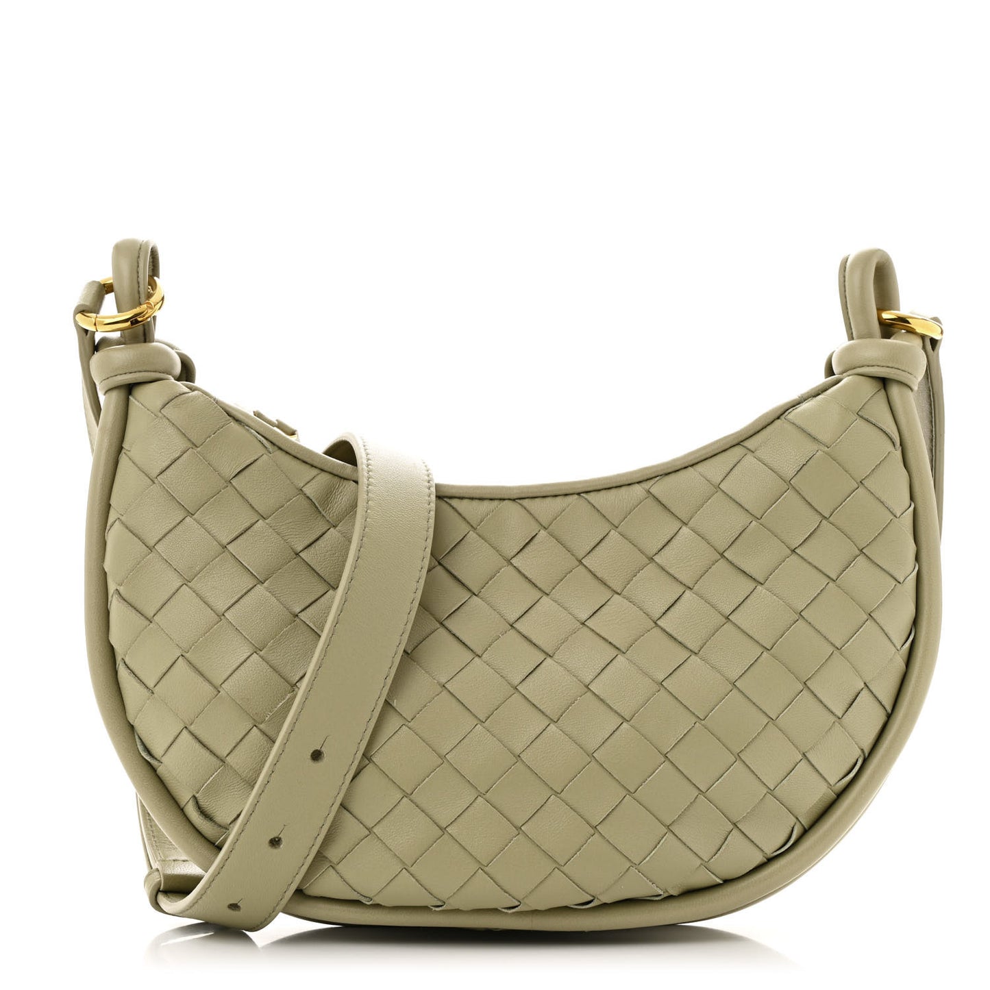 Nappa Intrecciato Small Gemelli Multipocket Bag Travertine Muse