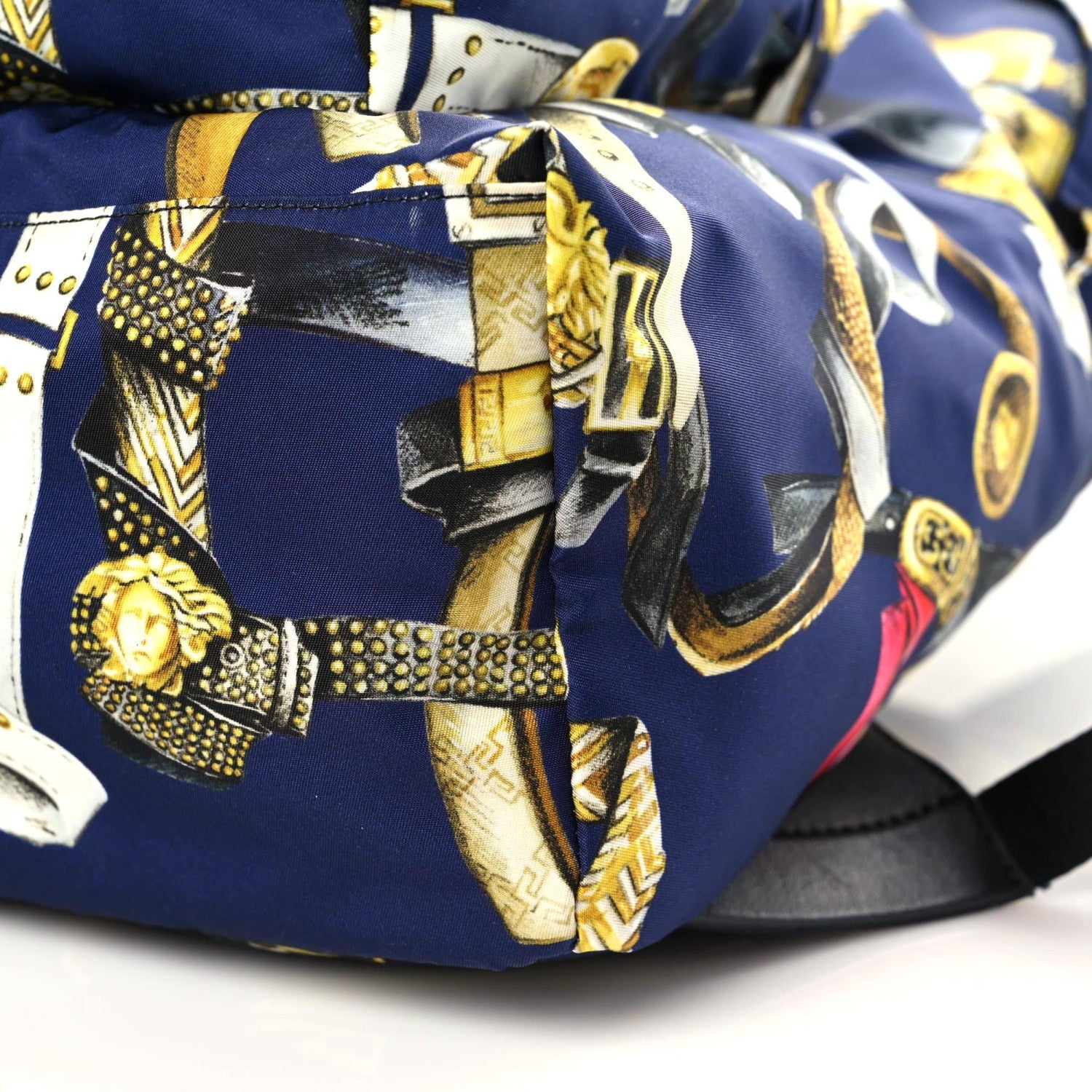 Versace Nylon Print Backpack Navy Multicolor 5 of 7