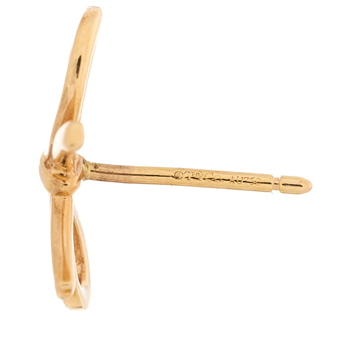18K Rose Gold Bow Earrings