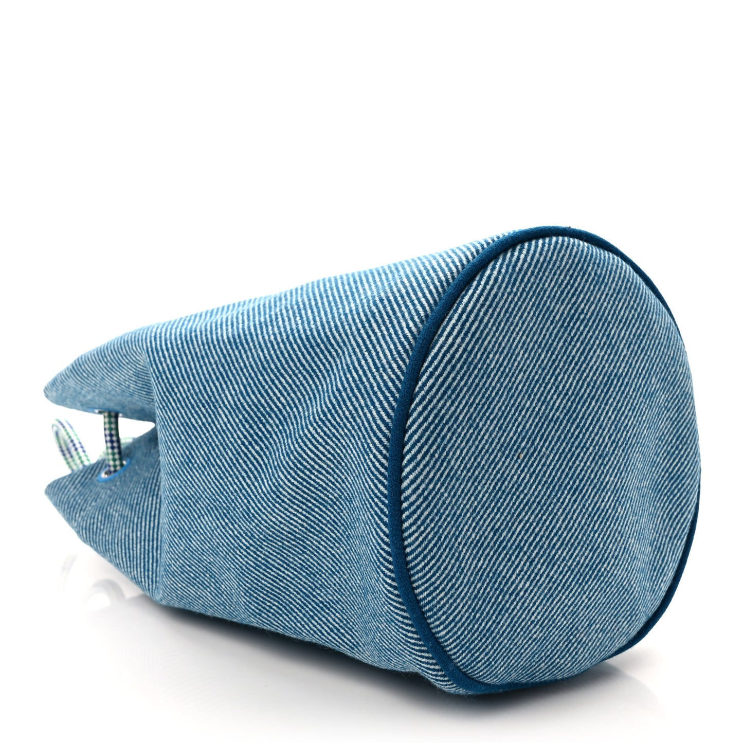 Toile H Canvas Les Cabanes Drawstring Duffle Bag Bleu Paon