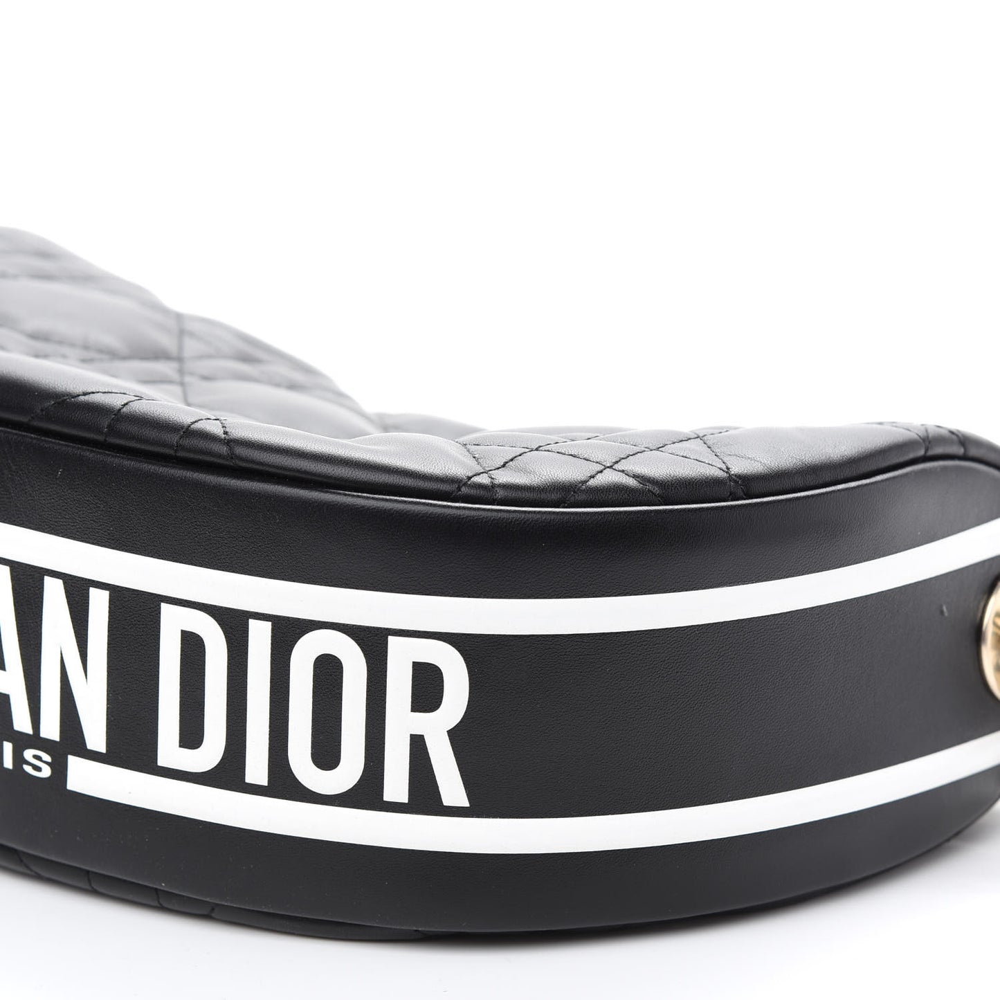 Lambskin Cannage Medium Dior Vibe Hobo Bag Black