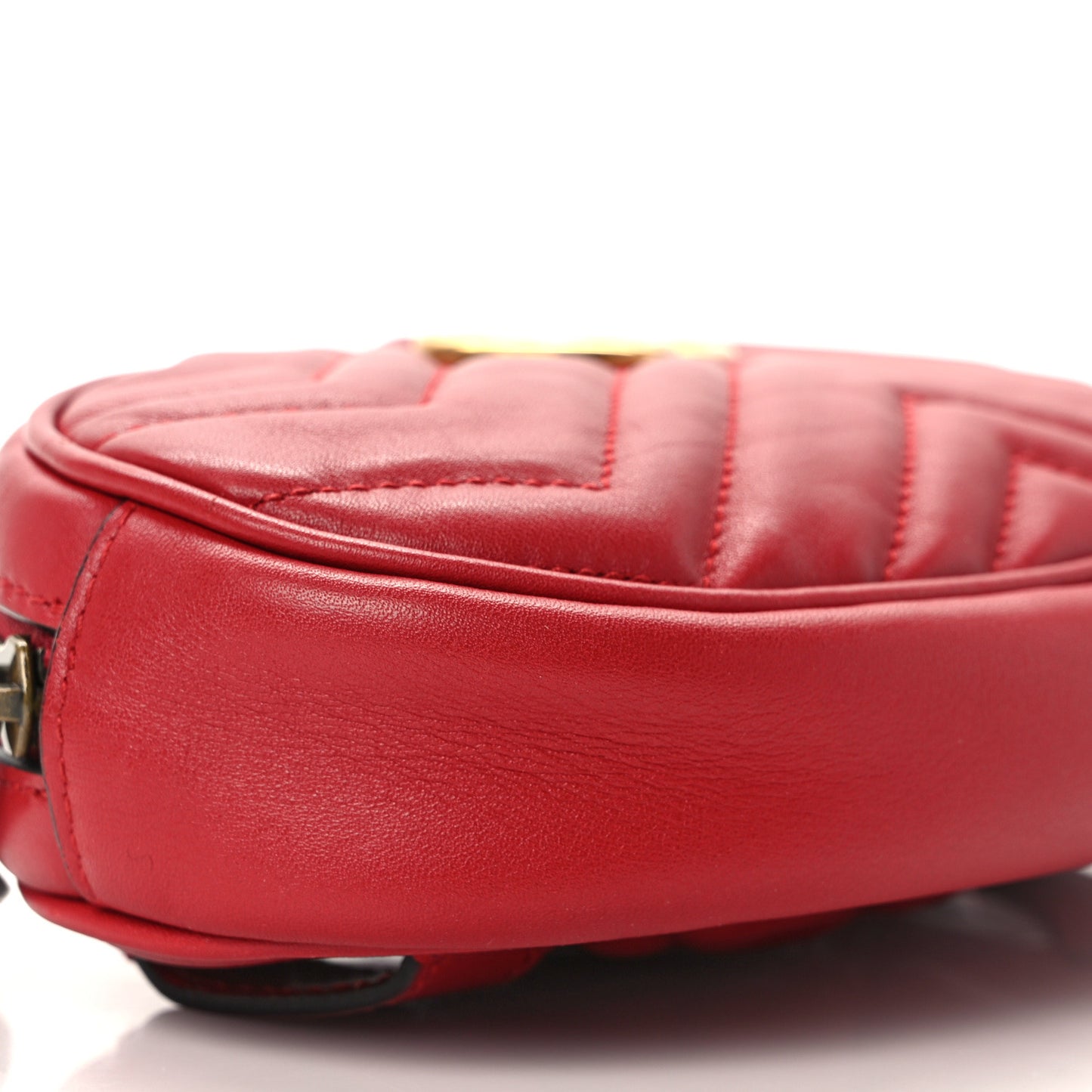 Calfskin Matelasse GG Marmont Belt Bag 75 30 Hibiscus Red