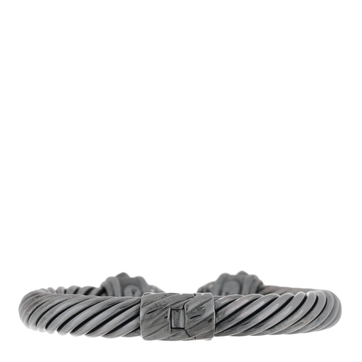 Darkened Sterling Silver Black Diamond 9mm Renaissance Bracelet