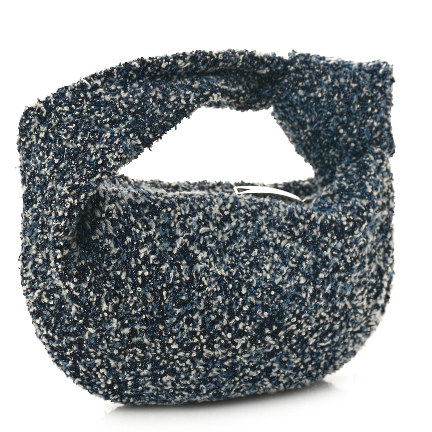 Bottega Veneta Denim Boucle Mini Jodie Indigo Silver 3 of 9