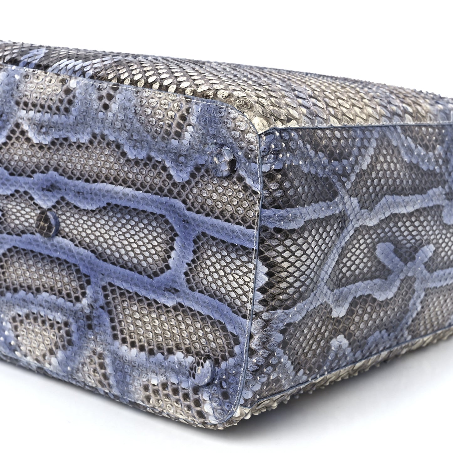 Snakeskin Bag Blue Multicolor