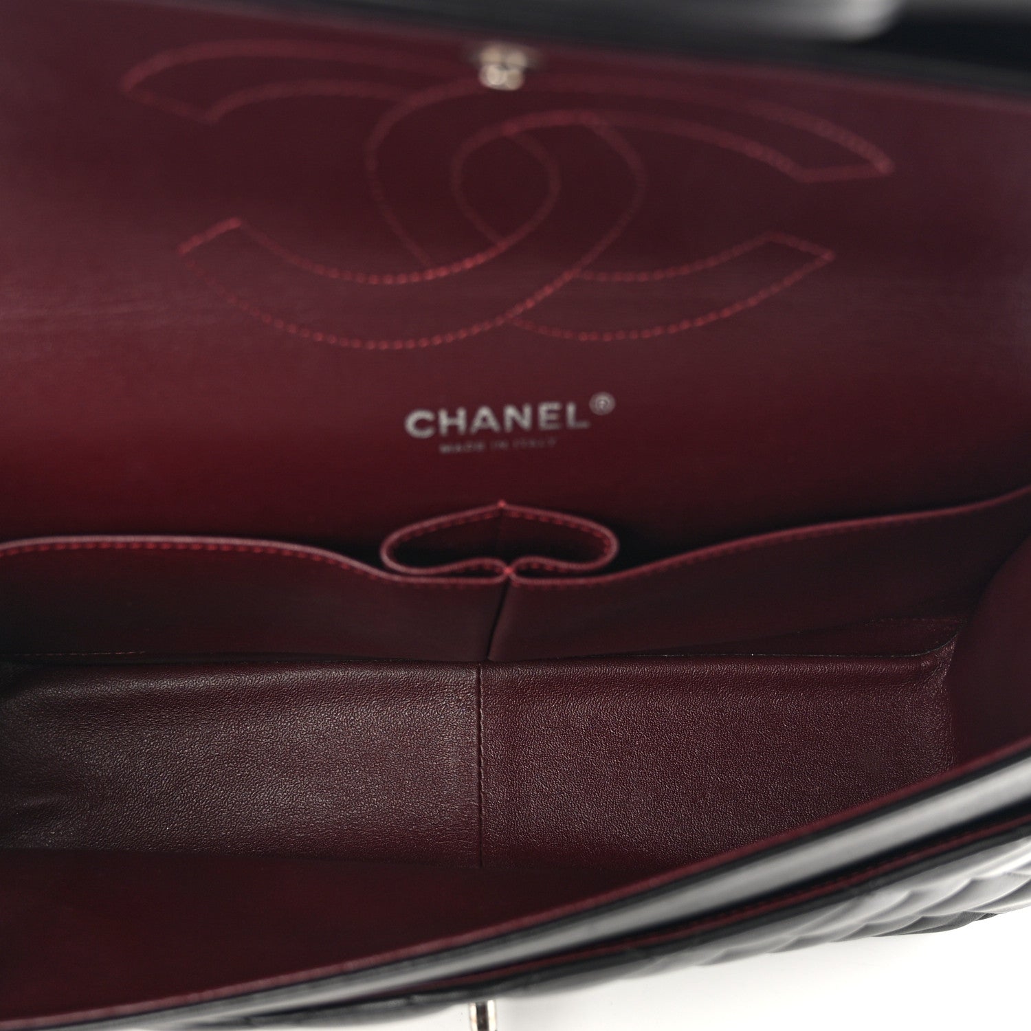 Chanel Lambskin Quilted Jumbo Double Flap Black 5 of 11