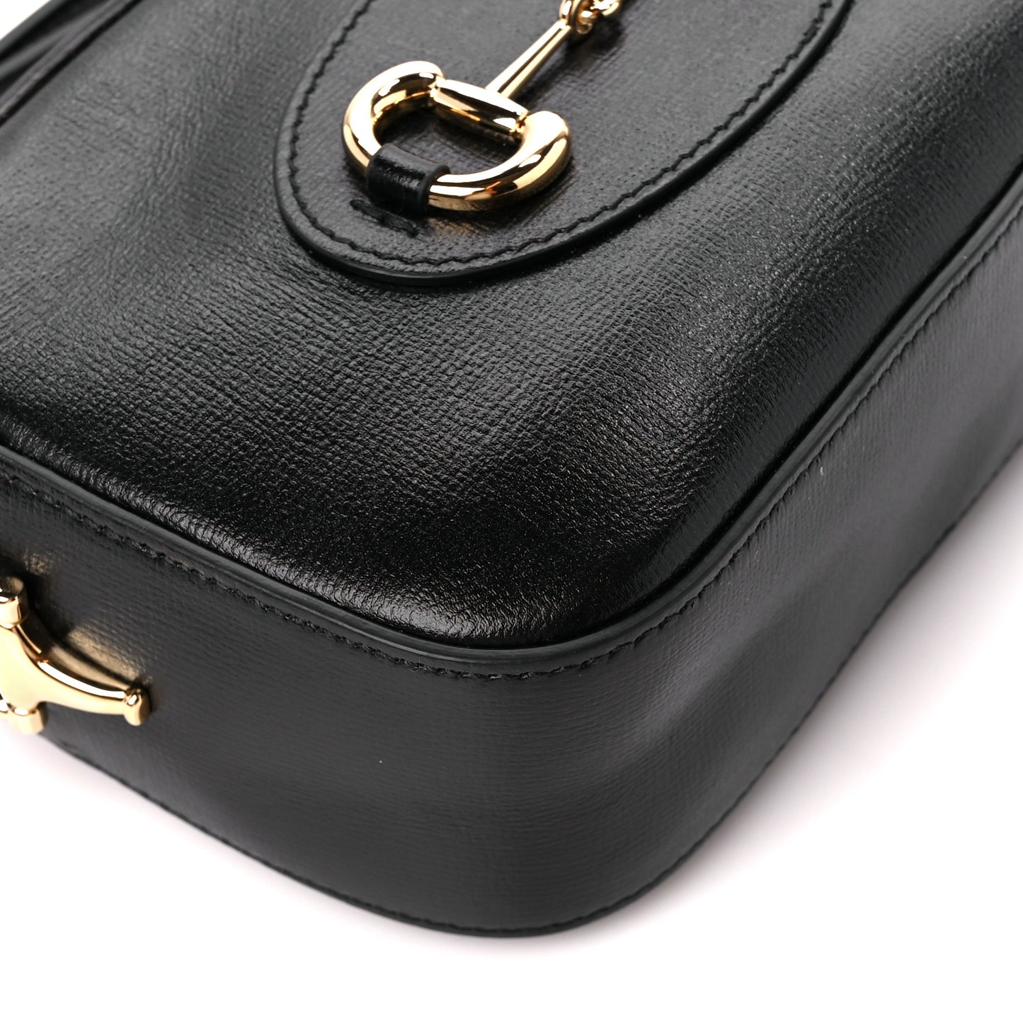 Calfskin Mini Horsebit 1955 Camera Shoulder Bag Black