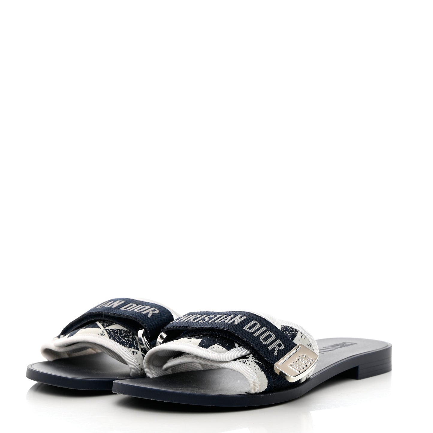 Canvas Dior(e)volution Mule Slide Sandals 36 Deep Blue