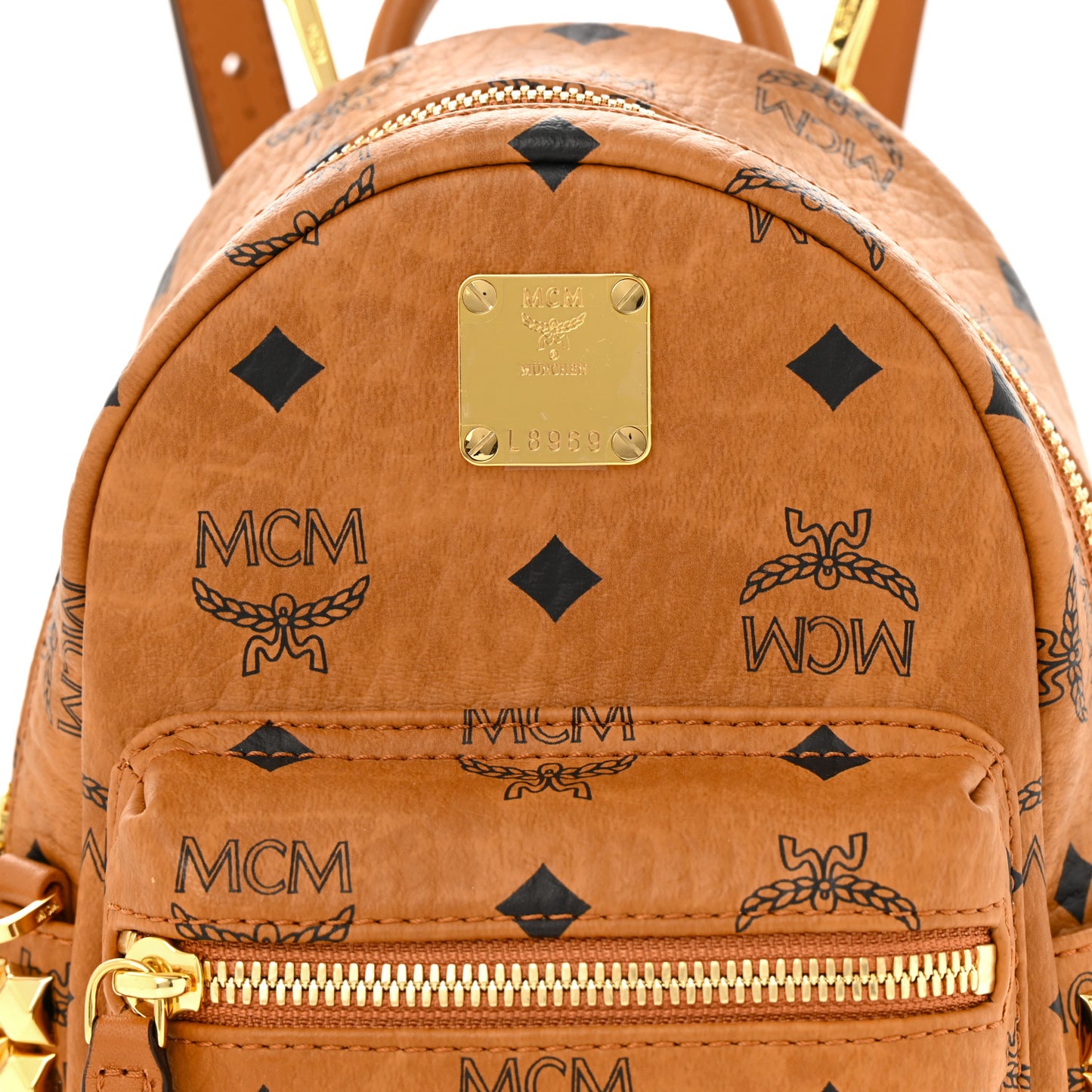 Visetos Side Stud X-Mini Stark Bebe Boo Backpack Cognac
