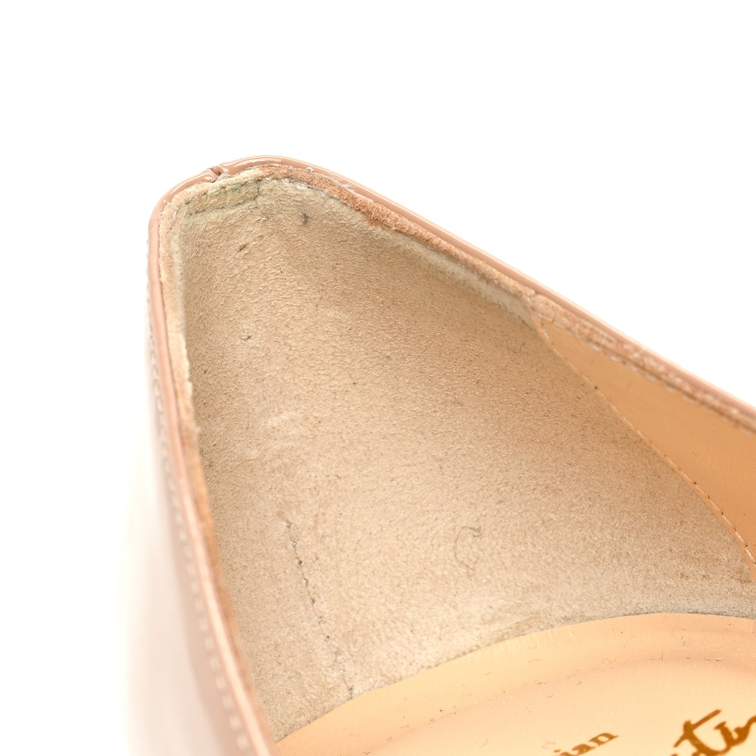 Christian Louboutin Patent Simple 100 Pumps 37 Nude 8 of 9
