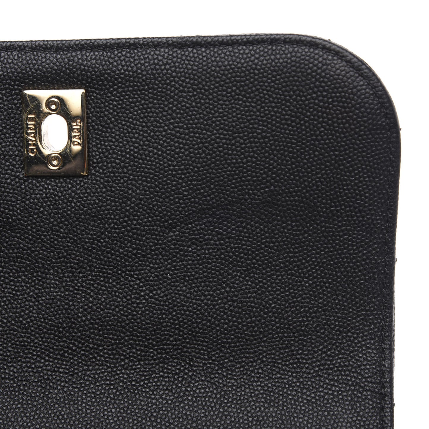 Caviar Quilted Small Business Affinity Flap Black