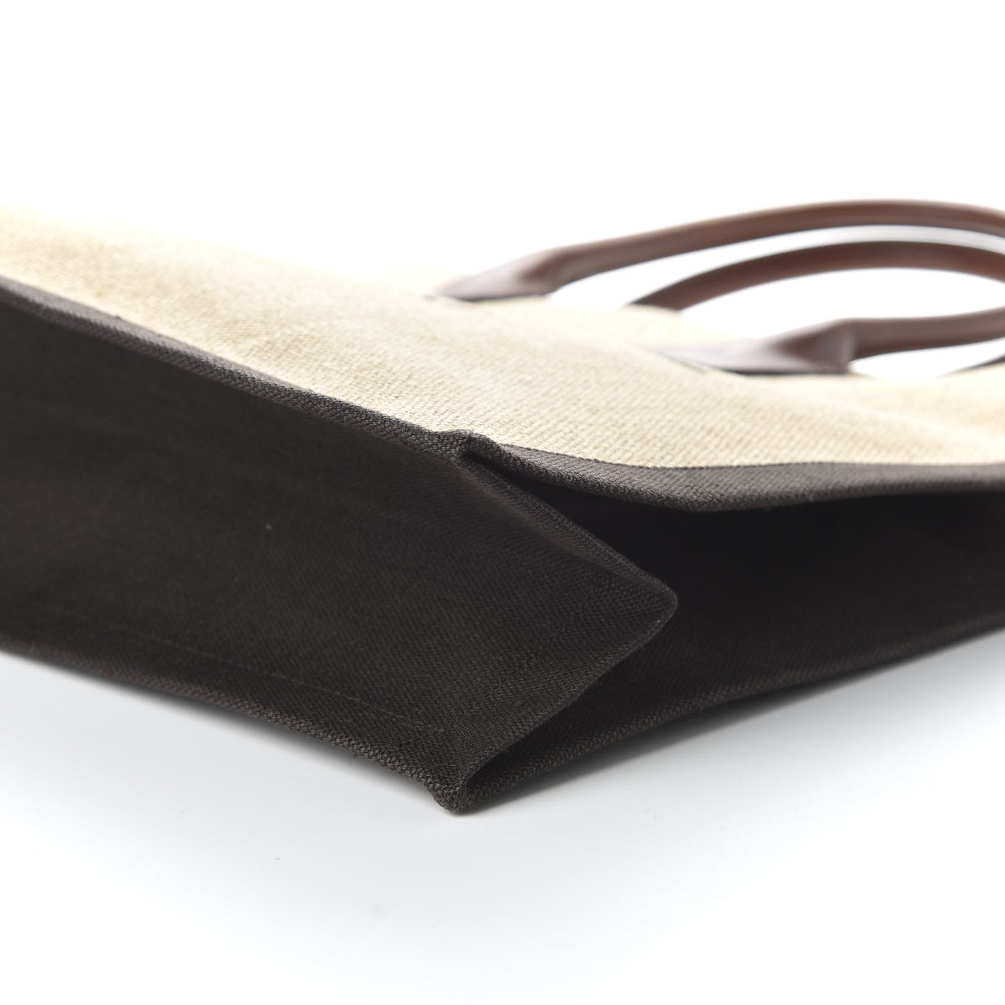 Linen Calfskin Rive Gauche Tote Natural
