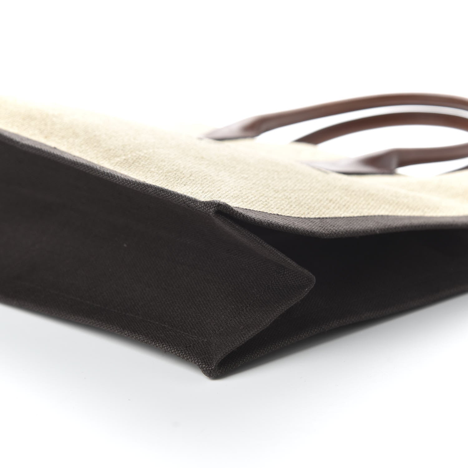 Saint Laurent Linen Calfskin Rive Gauche Tote Natural 7 of 12