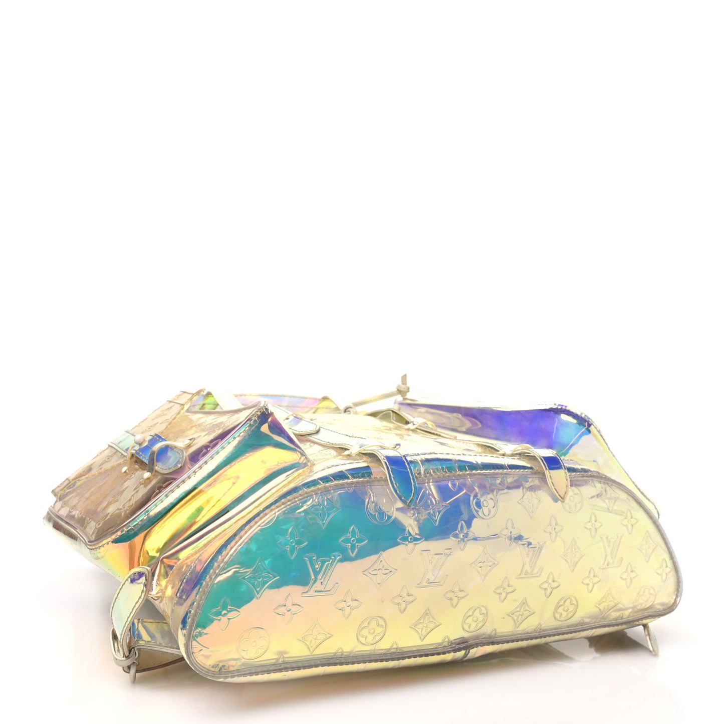 PVC Monogram Christopher Backpack GM Iridescent Prism